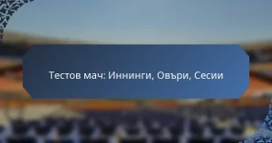 Тестов мач: Иннинги, Овъри, Сесии